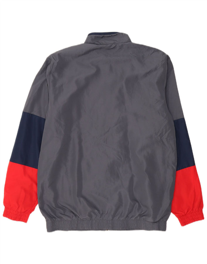 Adidas - Chaqueta de chándal para hombre, talla 40/42, color gris medio, poliéster
