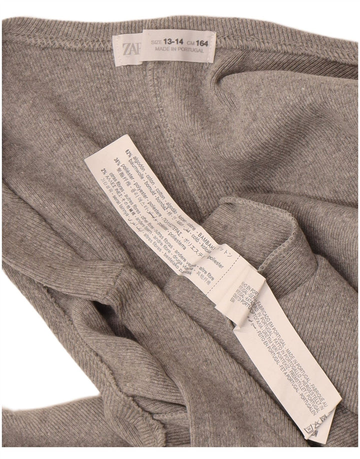 Zara Mono Niña 13-14 Años Gris Algodón