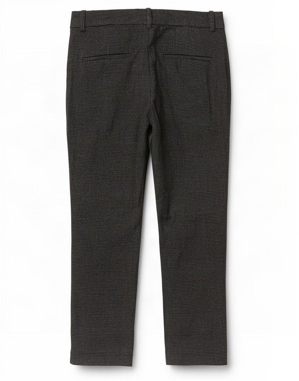 Zara Pantalón Chino Cónico Para Mujer EU 40 Medium W30 L27 Gris Pata De Gallo