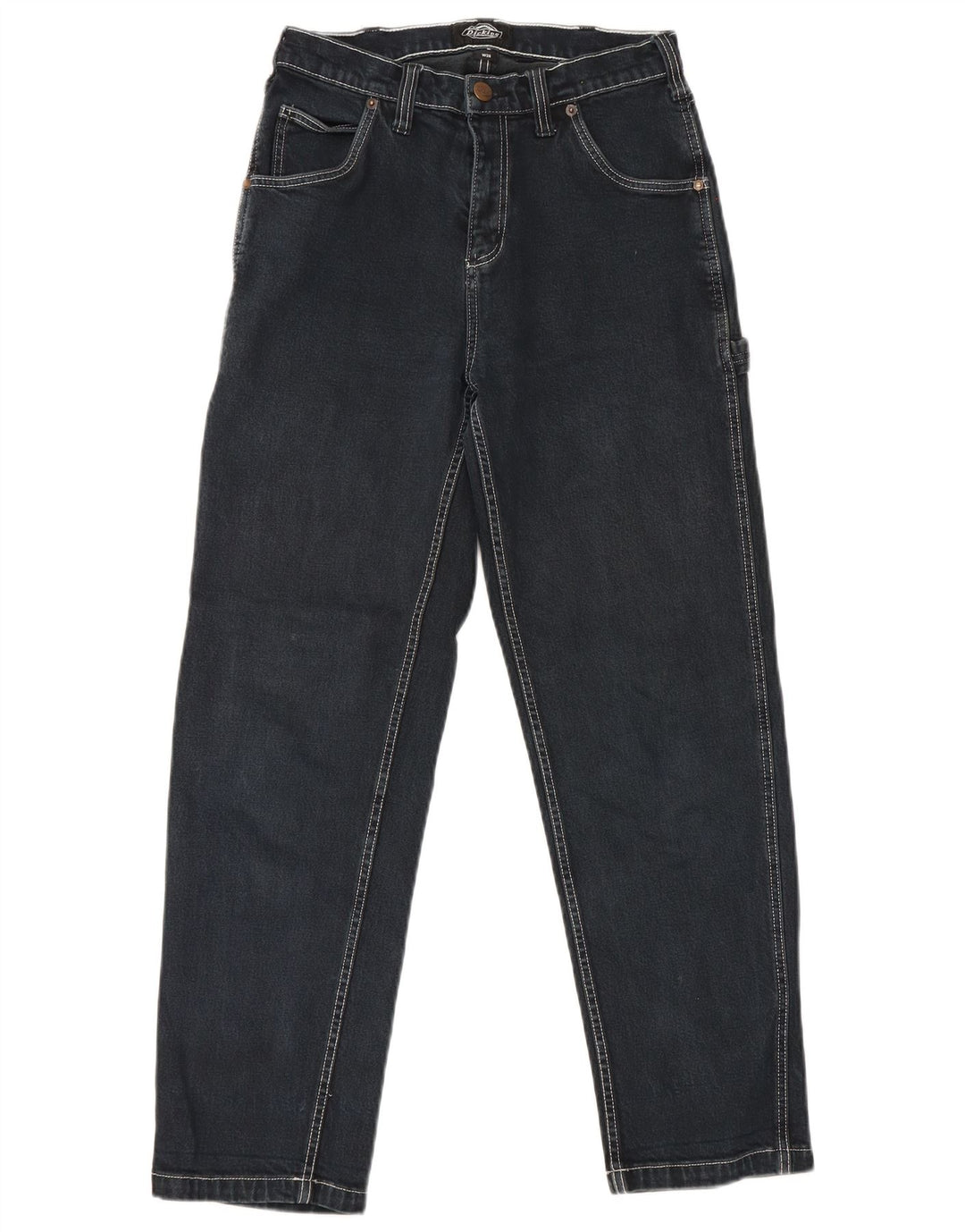 Dickies Hombre Cargo Slim Jeans W26 L28 Algodón Negro