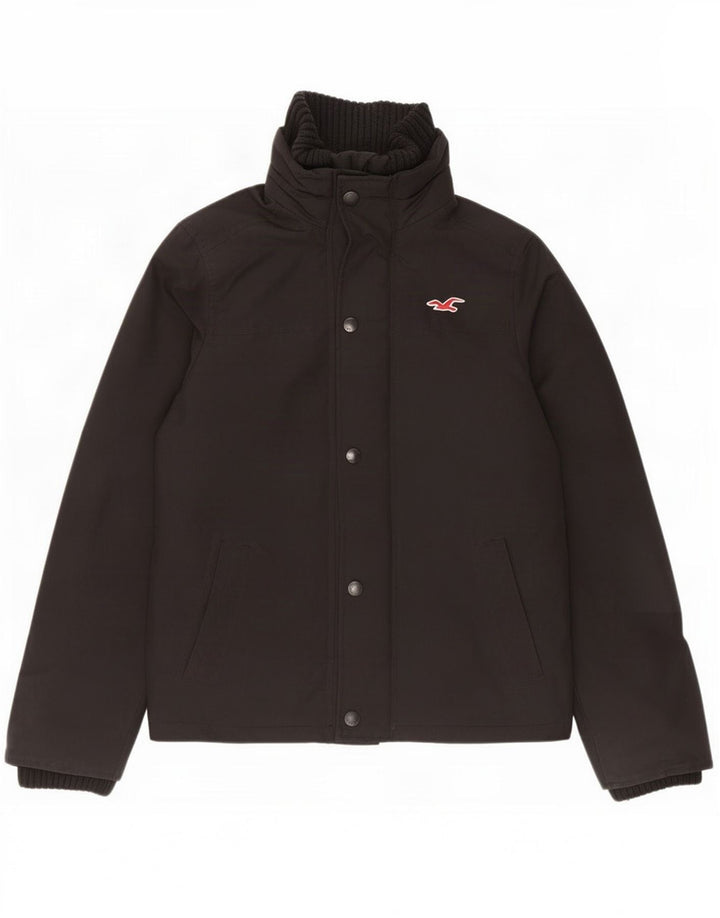 Chaqueta cortavientos Hollister para hombre UK 36 Small Poliéster negro