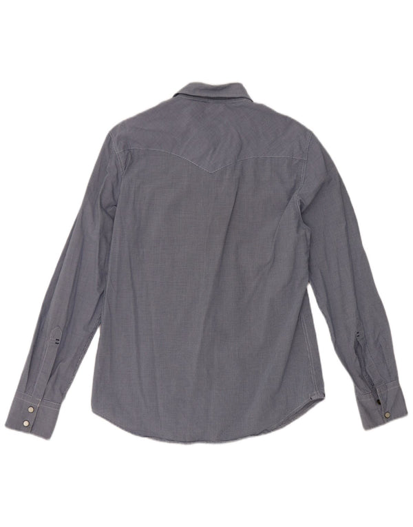 Levi's Camisa ajustada de algodón a cuadros en azul marino para hombre