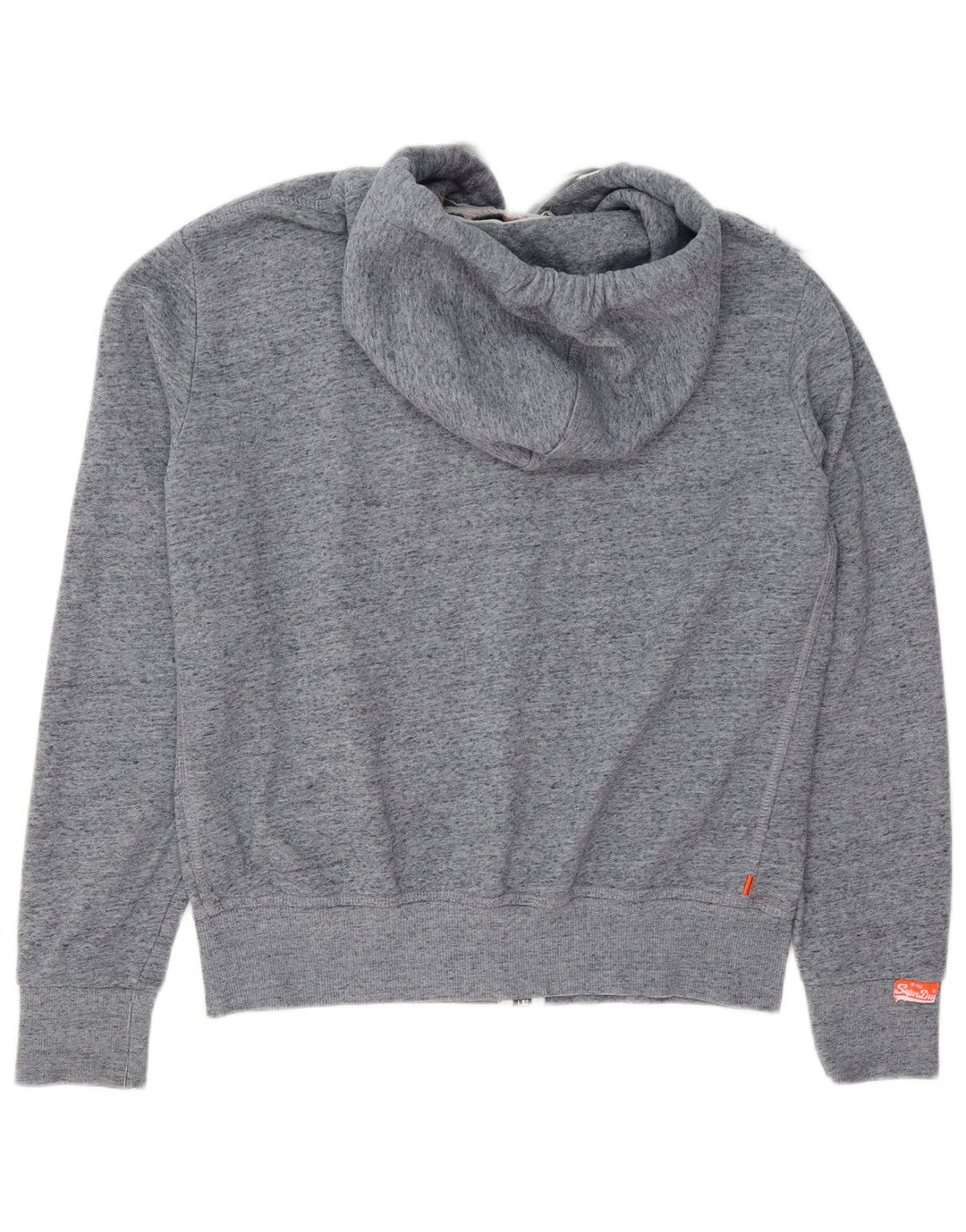 Superdry Hombre Sudadera Con Capucha Y Cremallera De Algodón Moteado Azul Medio