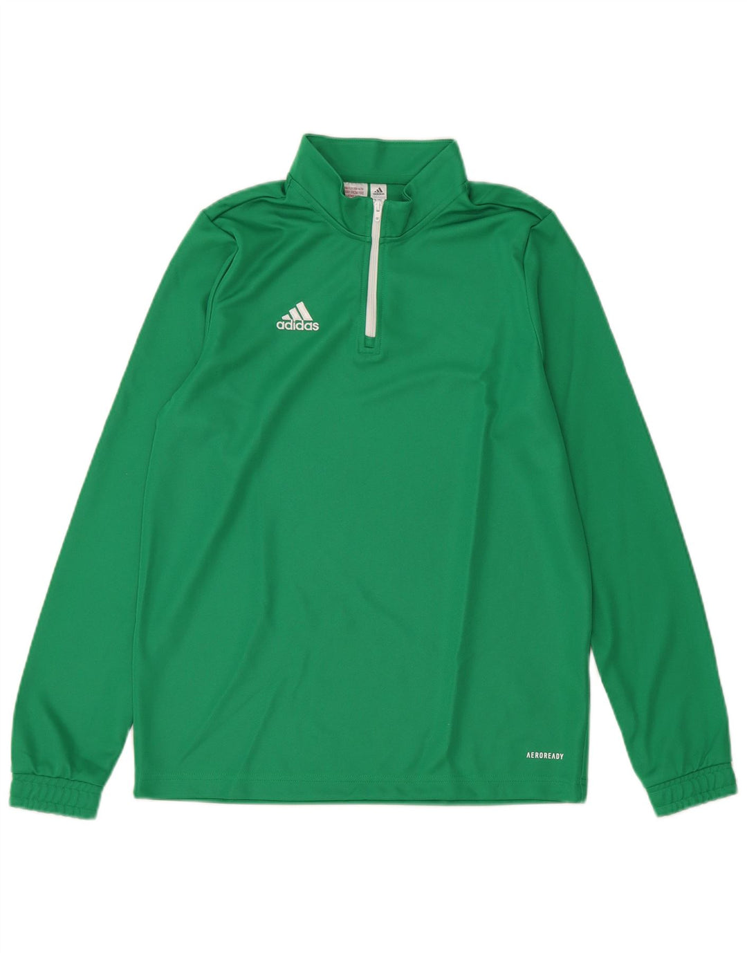ADIDAS Aeroready Zip Neck Pullover Chándal Top para niños 13-14 años Verde