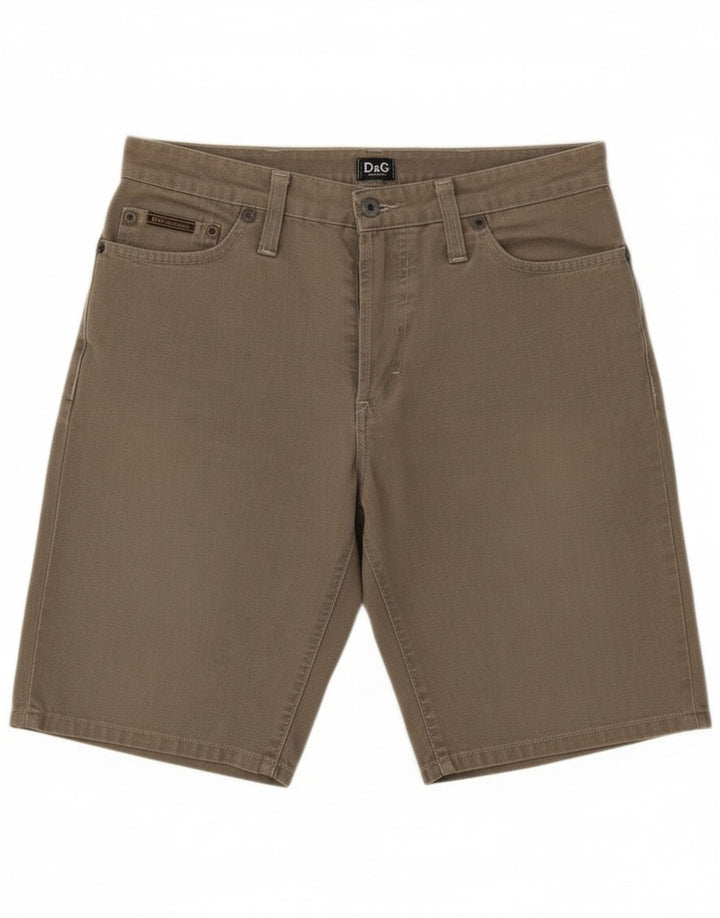 Dolce & Gabbana Shorts Vaqueros Hombre W32 Algodón Gris Medio