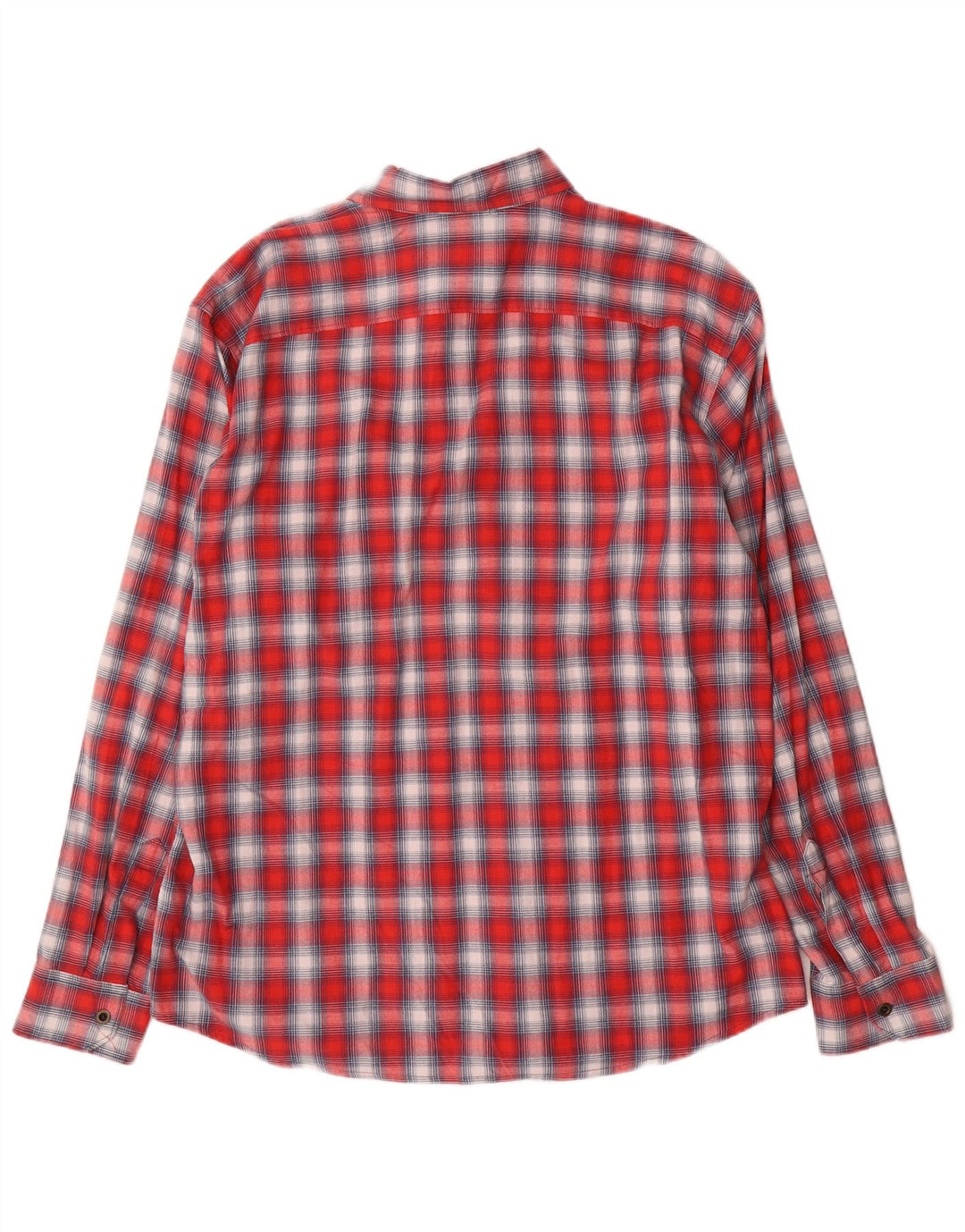 Wrangler Camisa de franela occidental para hombre XL Algodón a cuadros rojos