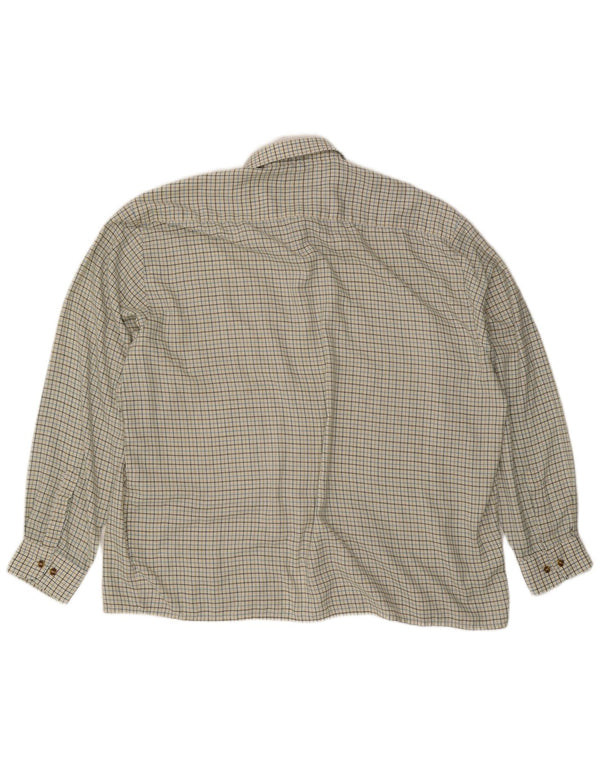 Dickies Mens Shirt 2XL Off White Check