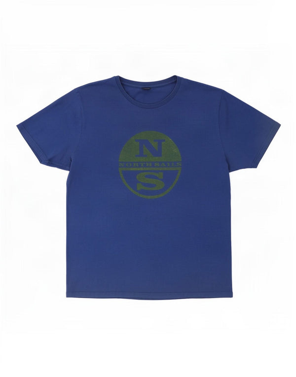 North Sails Camiseta gráfica para hombre Top XL Algodón azul