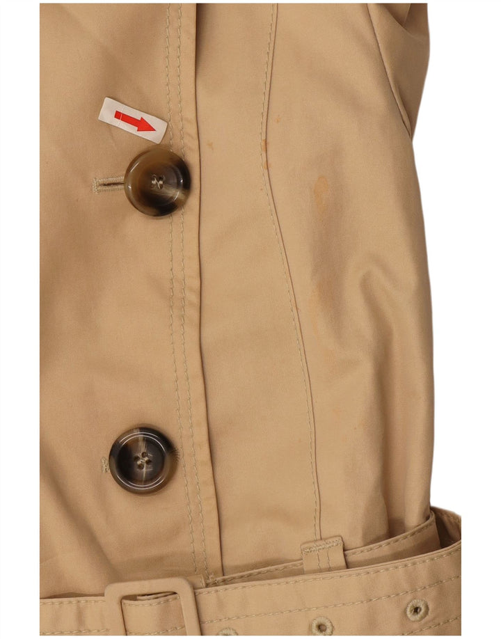 Massimo Dutti Gabardina Mujer UK 42 Viscosa Beige Medio