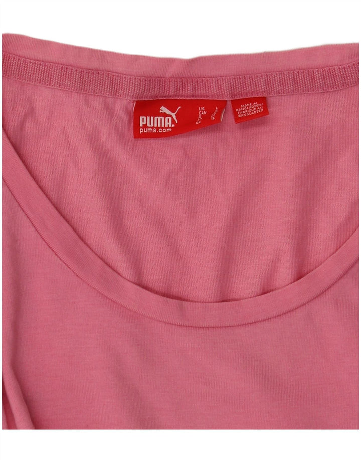 Puma - Camiseta gráfica para mujer, talla 40, color rosa mediano