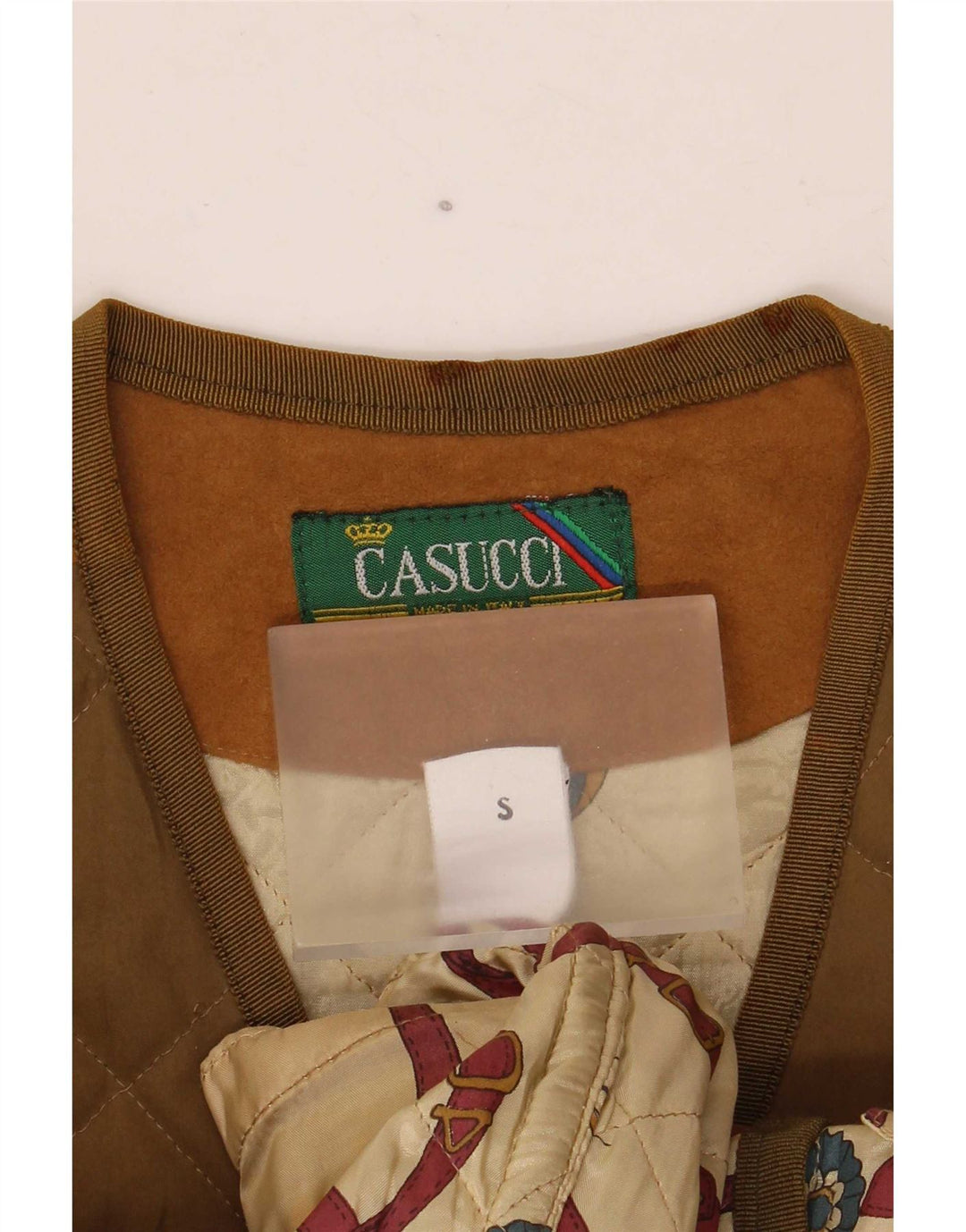 Casucci Chaleco acolchado para hombre UK 36 Small Caqui Poliéster