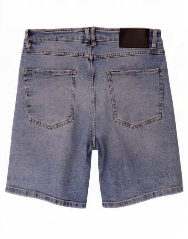 Zara Mens Shorts De Mezclilla EU 40 Medium W31 Azul