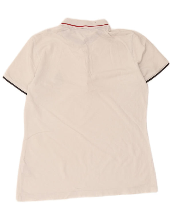 Marina Yachting Polo para mujer UK 44 Algodón blanco mediano