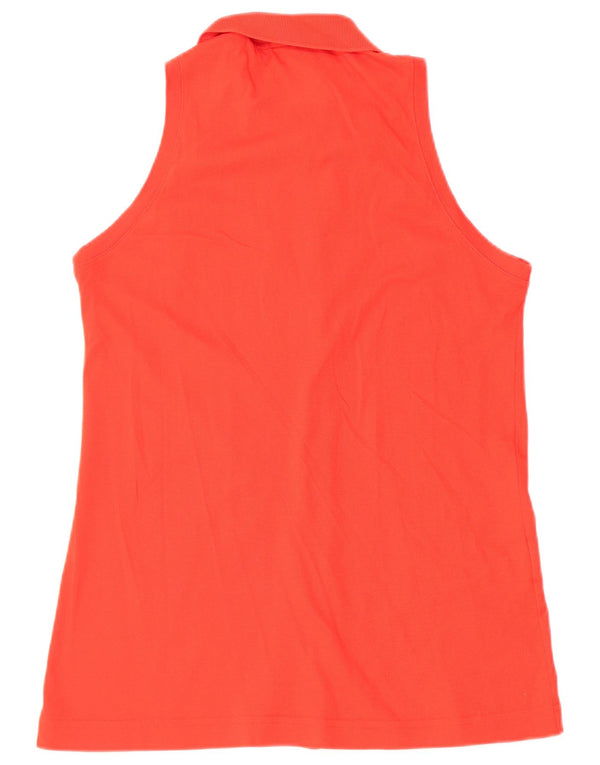 Sergio Tacchini Blusa sin mangas para mujer UK 44 Grande Algodón rojo