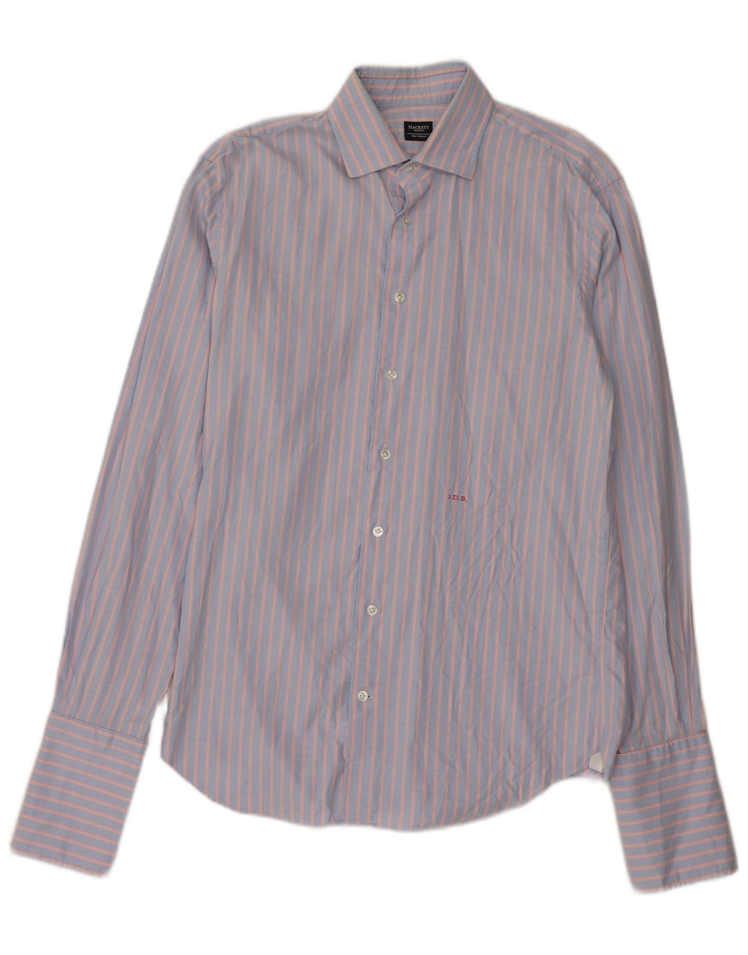 Hackett Hombre Camisa Formal Rayas Azul Medio