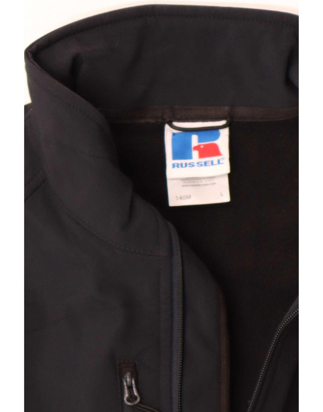 Russell Athletic Chaqueta cortavientos para hombre UK 40 Grande Poliéster negro