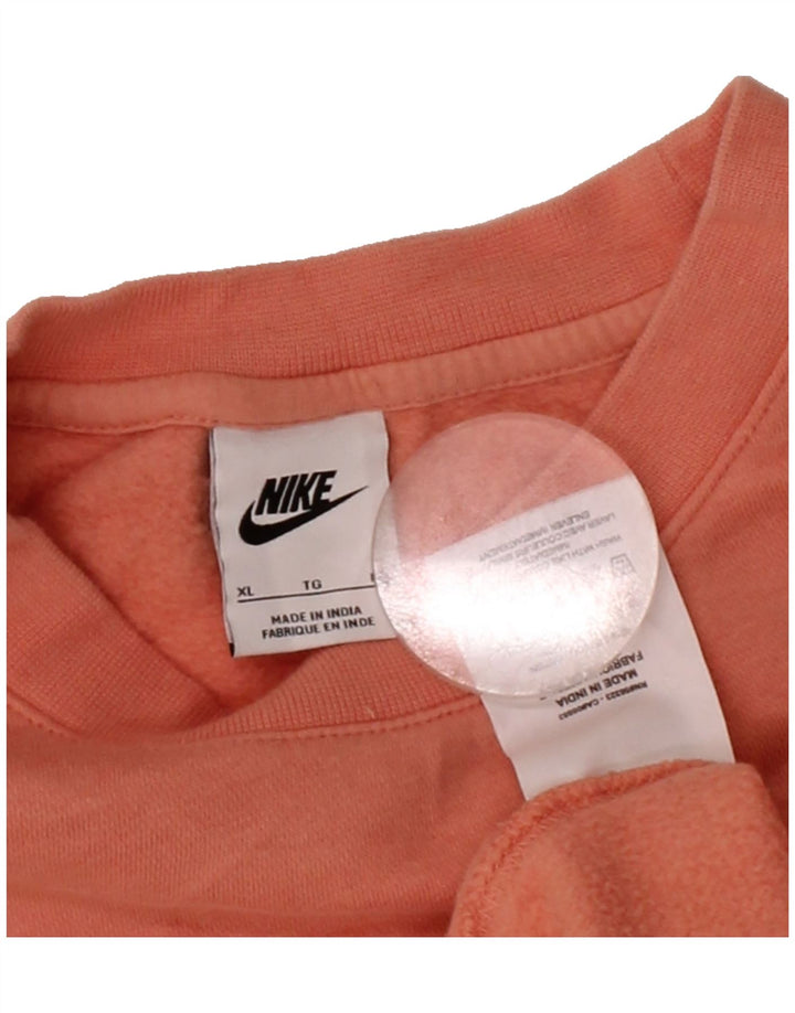 NIKE Mens Sweatshirt Jumper XL Orange Cotton Vintage Nike and Second-Hand Nike from Messina Hembry 
