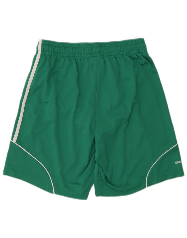 Adidas Mens Climalite Sport Shorts Pequeño Verde Poliéster
