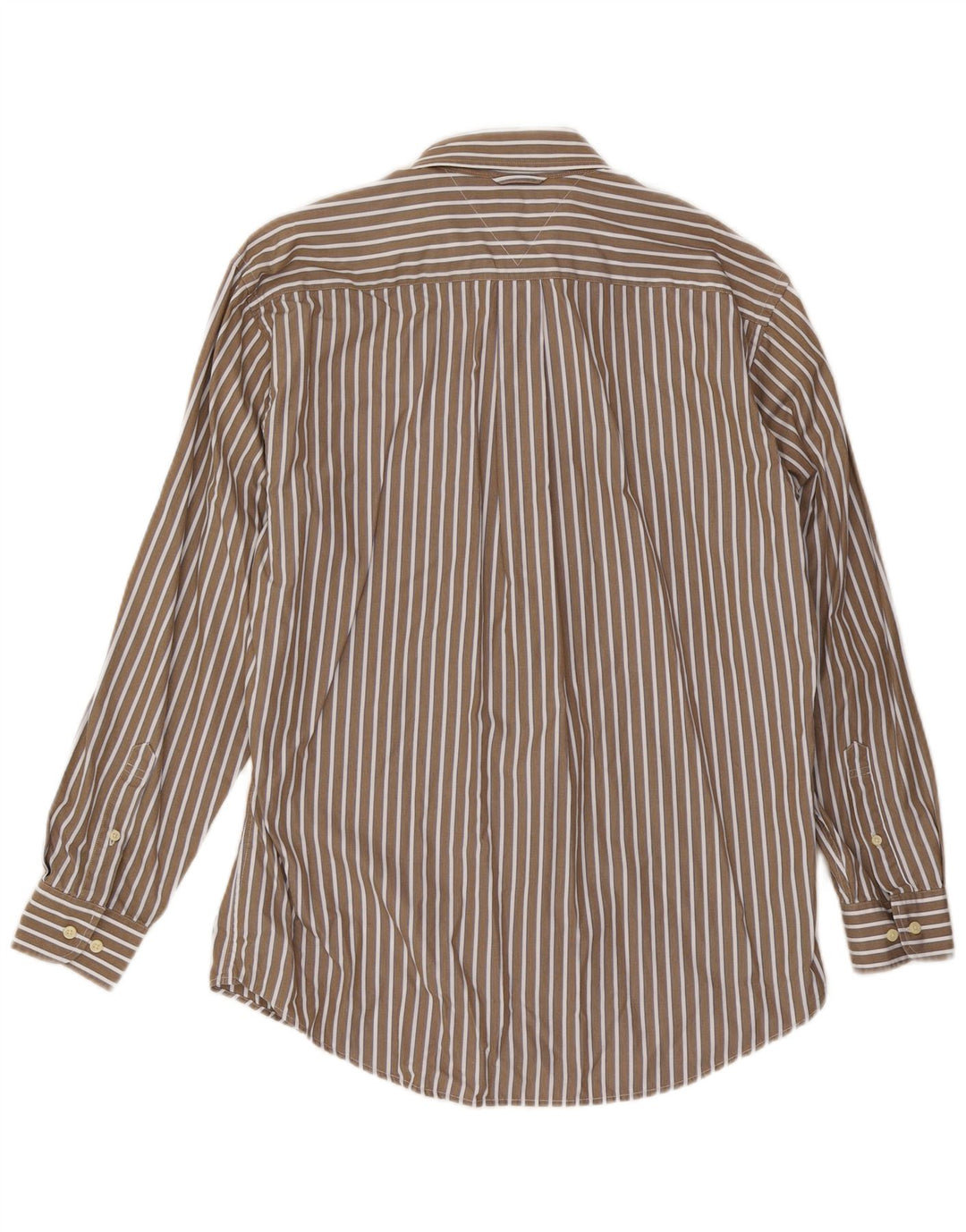 Camisa Tommy Hilfiger Hombre Algodón Rayas Beige Medio