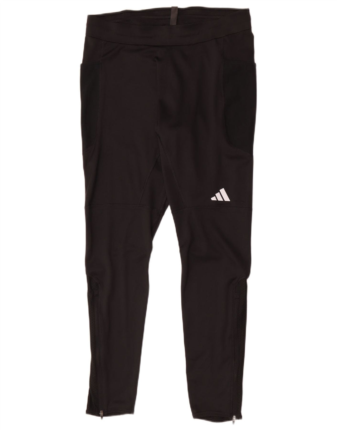Adidas - Pantalón de chándal ajustado para hombre, talla grande, poliéster negro
