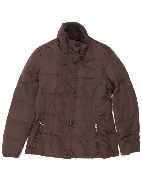 Geox Chaqueta acolchada para mujer UK 44 Grande Poliéster marrón