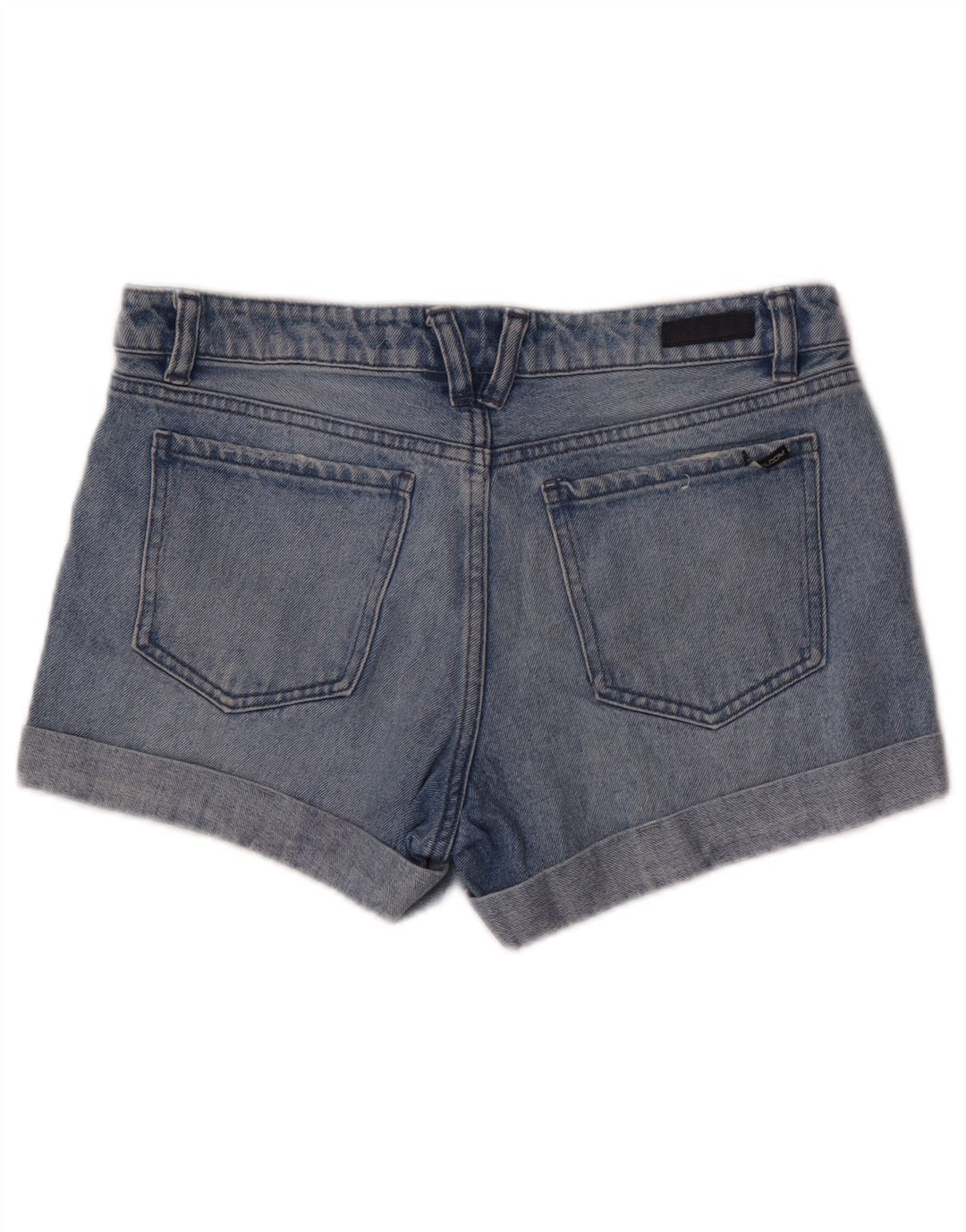 Volcom Shorts De Mezclilla Desgastados De Corte Boyfriend W28 De Algodón Azul Medio