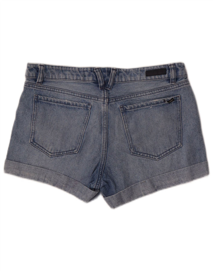 Volcom Shorts De Mezclilla Desgastados De Corte Boyfriend W28 De Algodón Azul Medio