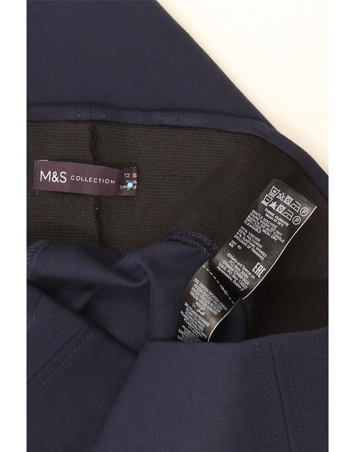 Marks & Spencer Leggings cortos para mujer UK 42 Medium Azul marino Viscosa