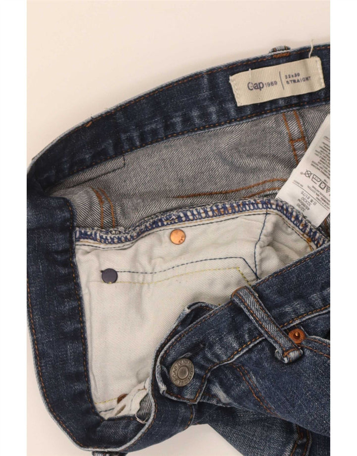 Vaqueros Recto Mujer Gap W32 L30 Algodón Azul