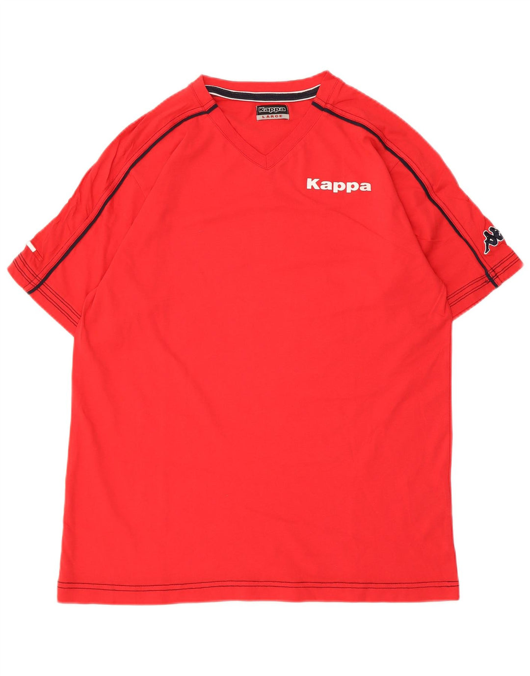 Kappa - Camiseta para hombre, talla grande, color rojo, algodón