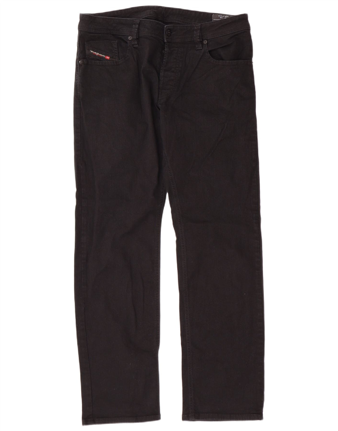 DIESEL Vaqueros rectos Larkee para hombre W36 L32 Algodón negro