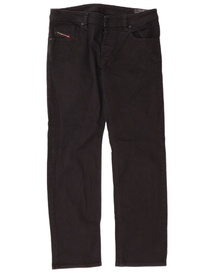 DIESEL Vaqueros rectos Larkee para hombre W36 L32 Algodón negro