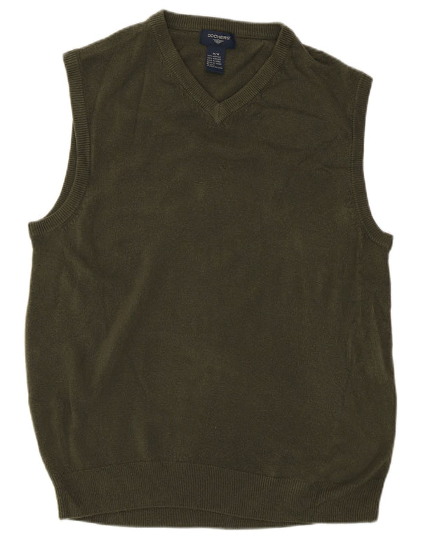 Dockers Chaleco Sin Mangas Para Hombre Acrílico Verde Medio