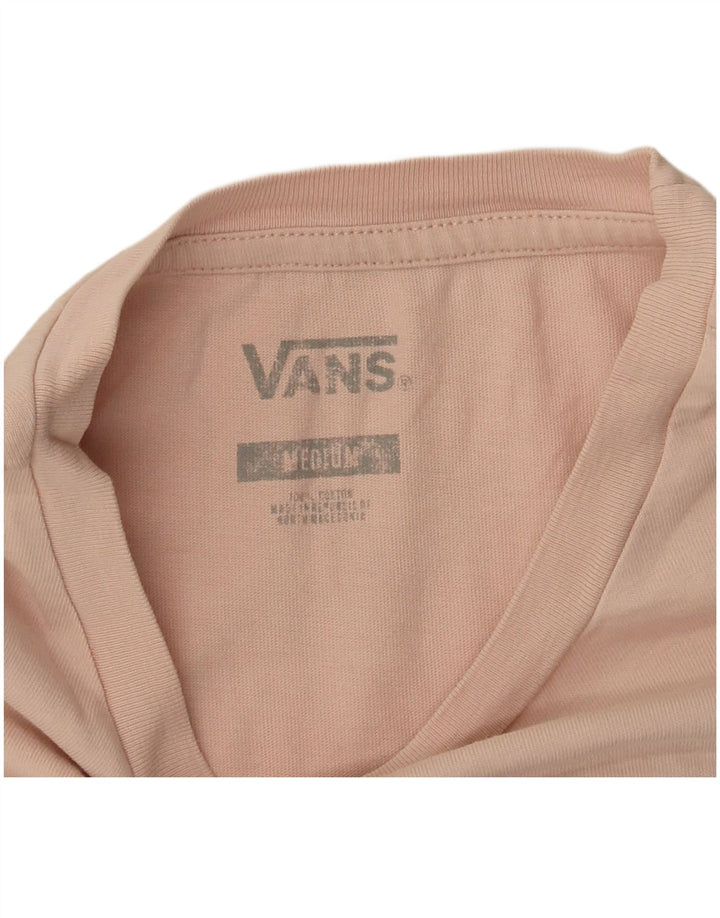 VANS Camiseta gráfica para mujer Top UK 12 Medium Pink Cotton