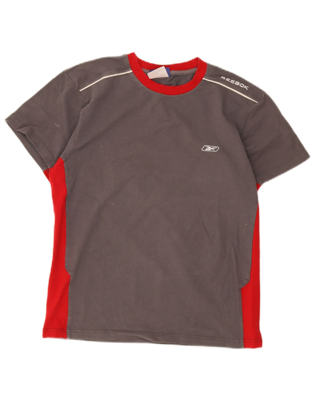 Reebok - Camiseta para hombre, talla grande, color gris, algodón