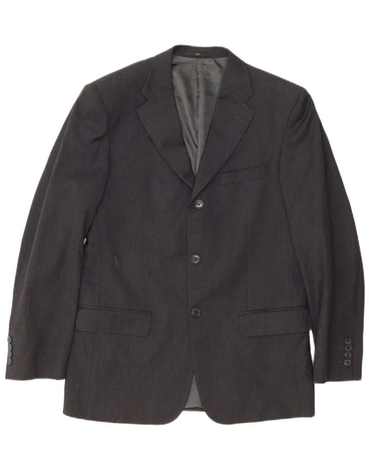 Valentino Chaqueta Blazer De 3 Botones Para Hombre IT 48 Lana Gris Medio