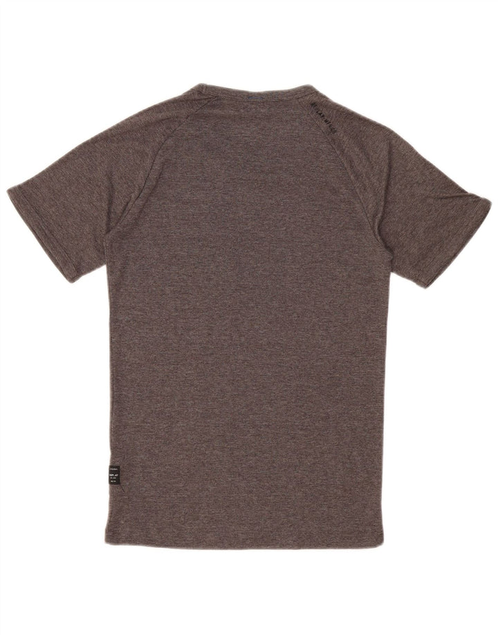 REPLAY Camiseta para mujer Top UK 10 Small Gris Moteado Poliéster