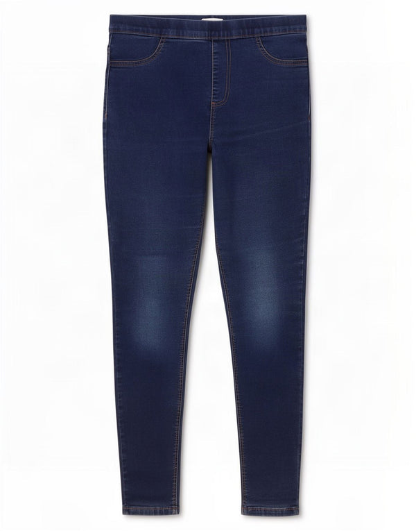 Marks & Spencer Jeans Jegging para Mujer UK 14 Medium W30 L27 Algodón Azul