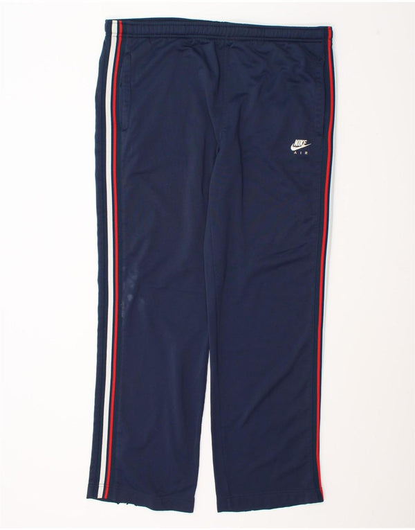 Nike Mens Air Chándal Pantalones UK 34/36 Grande Azul Marino Poliéster
