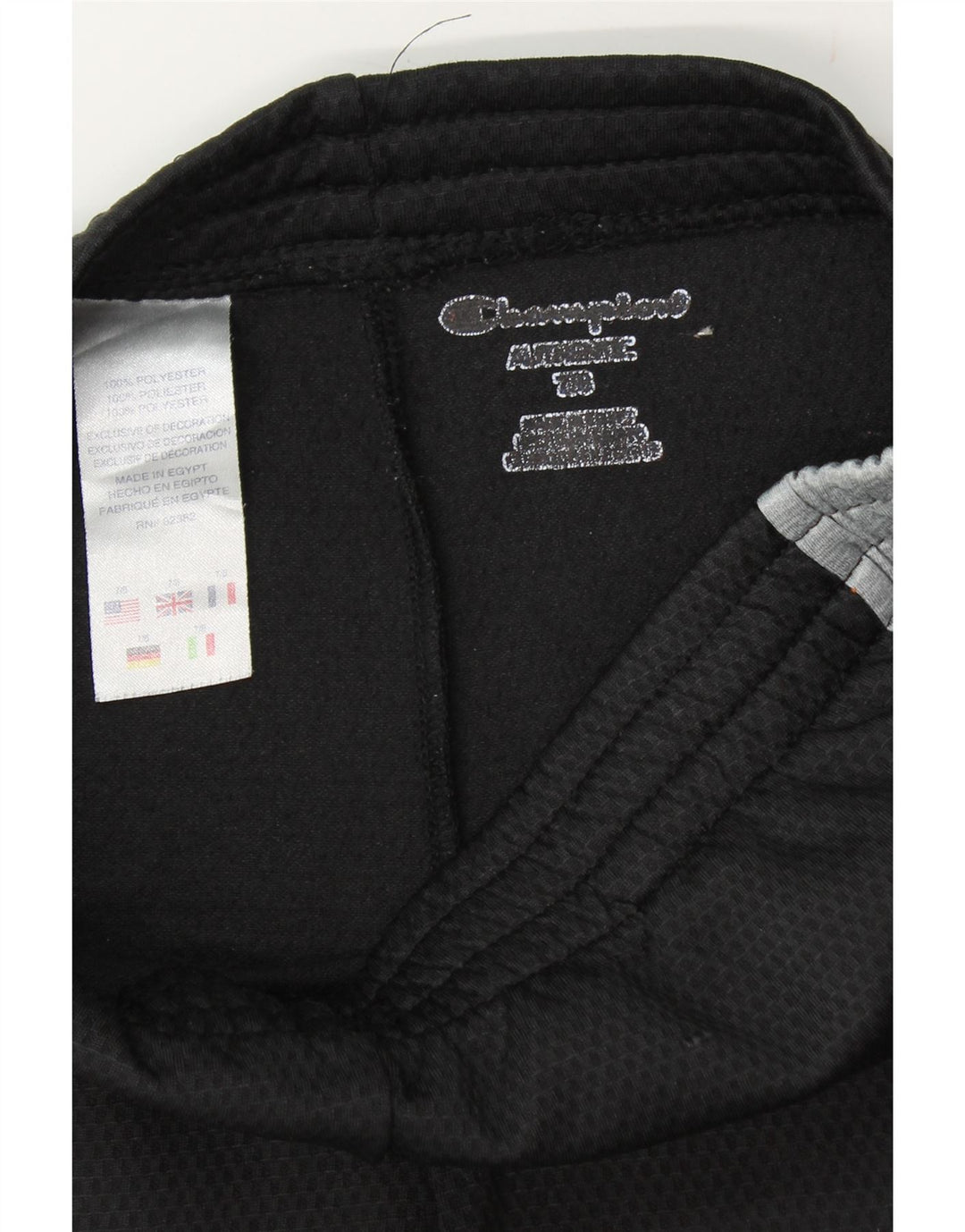 CHAMPION Boys Tracksuit Trousers 7-8 Years  Black Colourblock Polyester Vintage Champion and Second-Hand Champion from Messina Hembry 