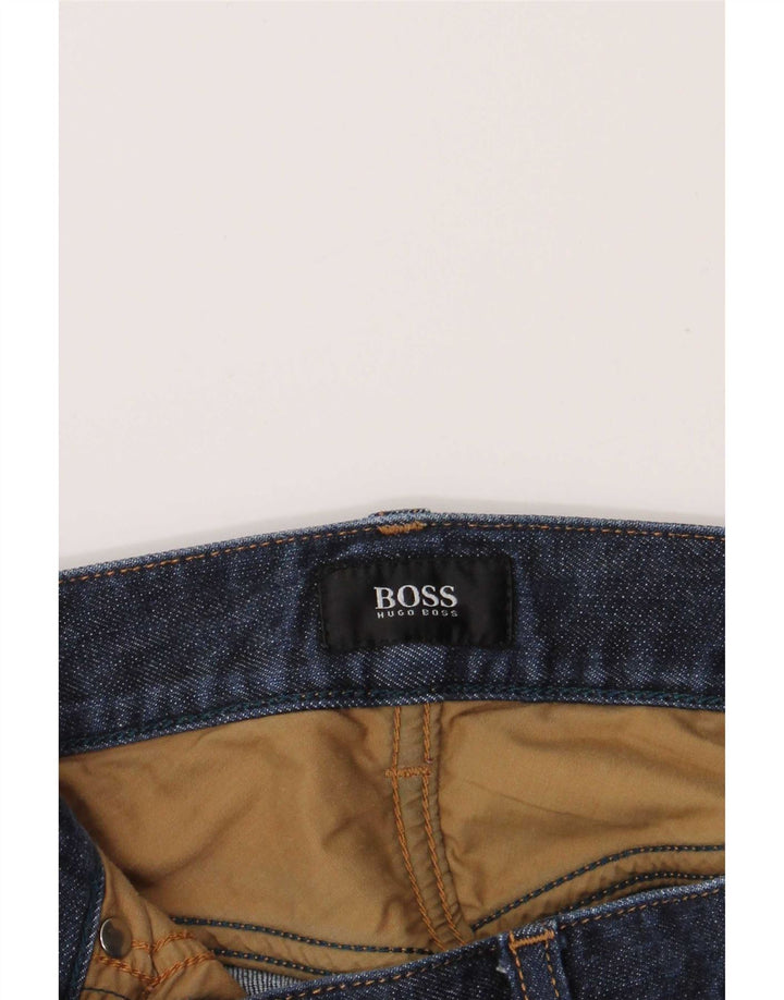 Vaqueros Hugo Boss Hombre Rectos W36 L33 Azul Marino
