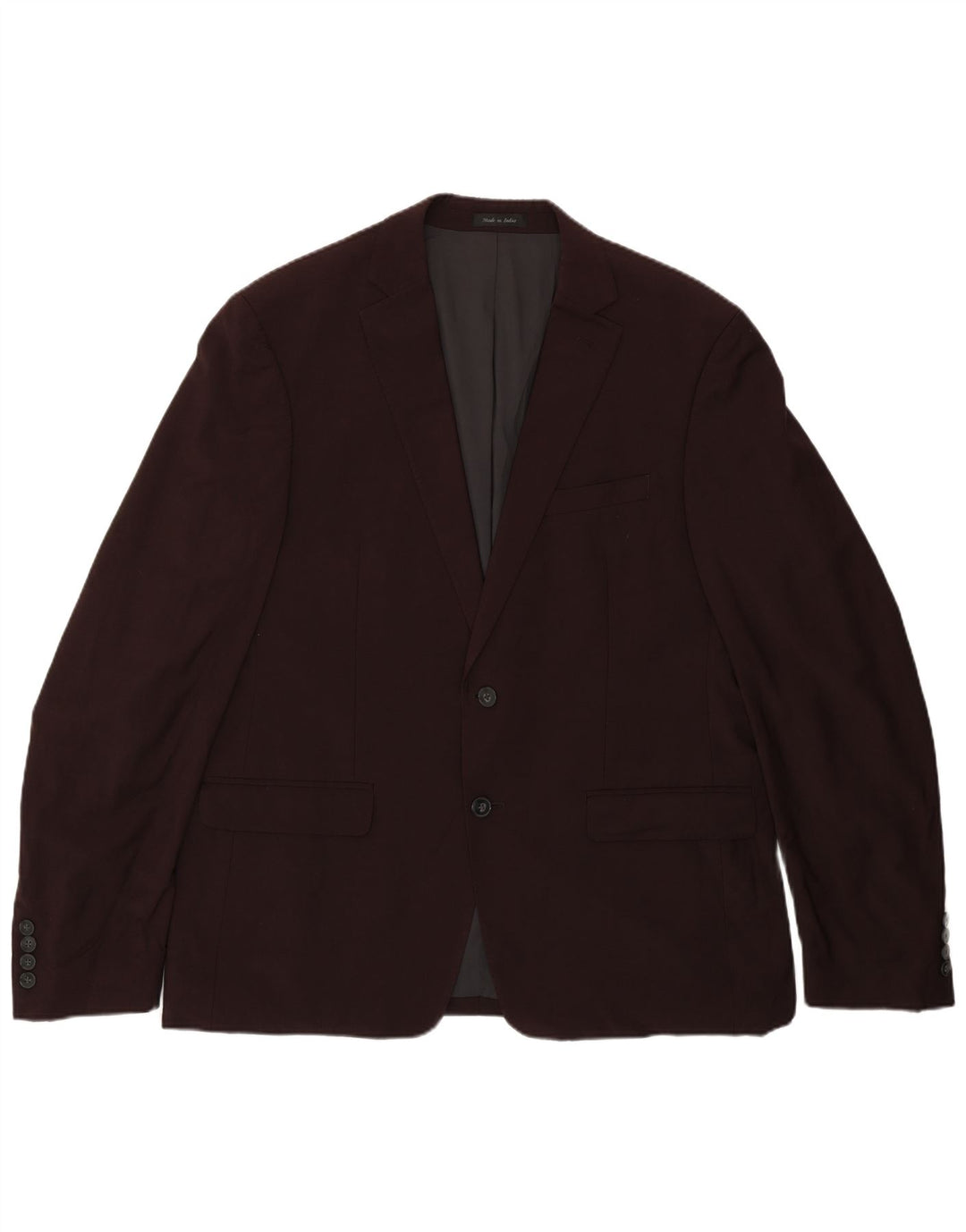 Calvin Klein Chaqueta tipo blazer de 2 botones para hombre de corte regular UK 44 2XL Borgoña