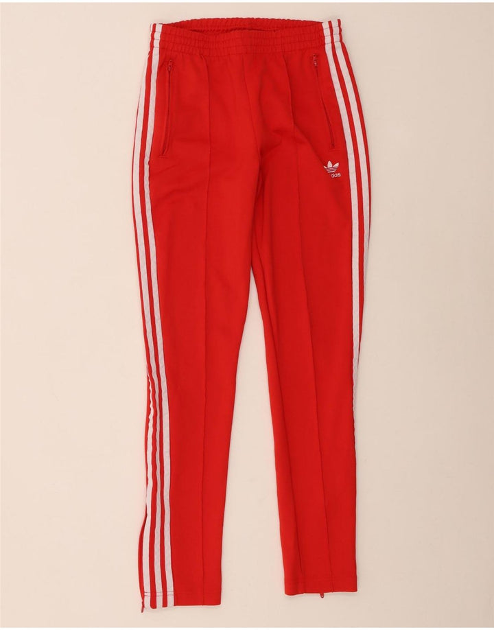 Adidas - Pantalones de chándal para mujer, talla 8, color rojo