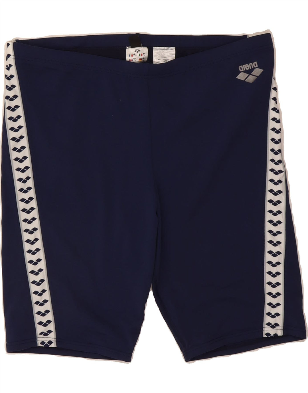 ARENA Womens Graphic Sport Shorts EU 40 Medium  Navy Blue Polyester Vintage Arena and Second-Hand Arena from Messina Hembry 
