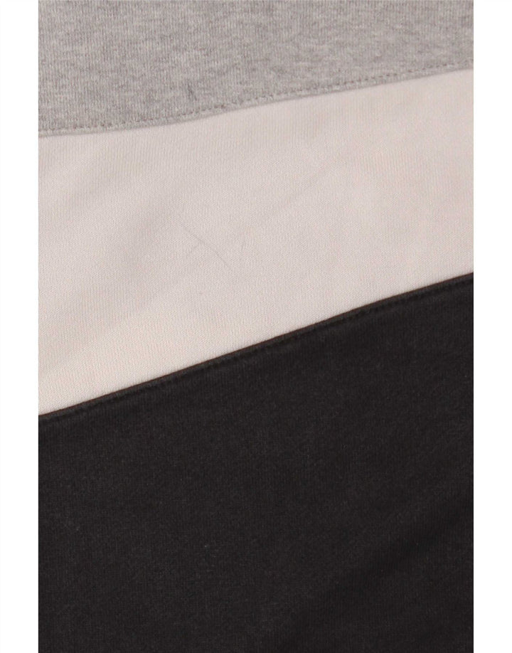 Nike Sudadera con gráfico y diseño tipo jersey de algodón color block en negro pequeño para hombre