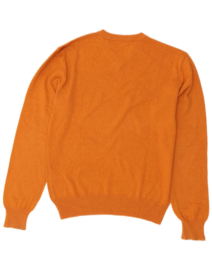 TIMBERLAND Jersey con Cuello en V para Hombre Small Lana Naranja