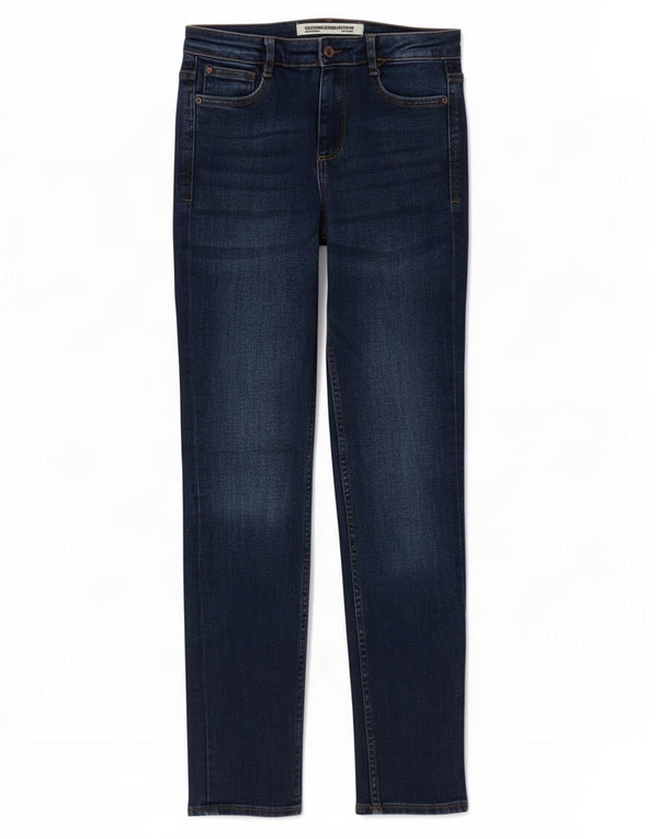 Zara Mujer Trafaluc Slim Jeans EU 38 Small W28 L28 Azul Marino