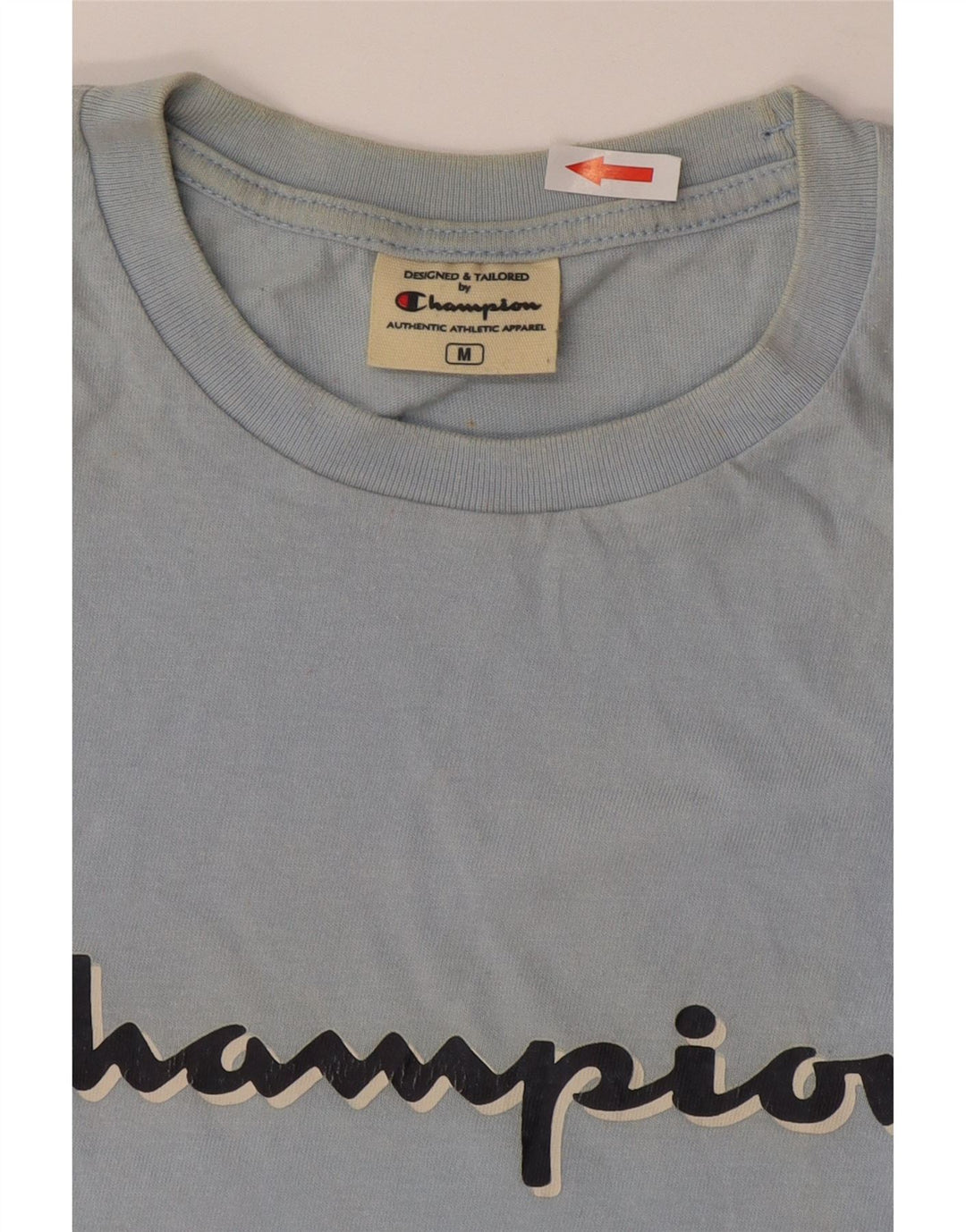 Champion Camiseta gráfica para hombre Top de algodón a rayas azul medio