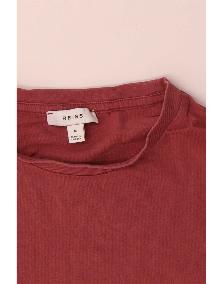 Camiseta Reiss Hombre Top Medium Rojo Algodón