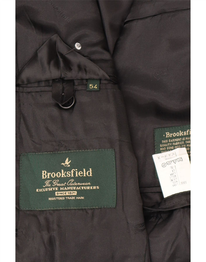 Brooksfield Chaqueta tipo blazer de 3 botones para hombre IT 54 2XL Lana azul marino